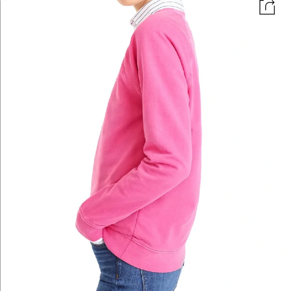 New J. Crew Garment-dyed Crewneck Sweatshirt XXS - Picture 5 of 8